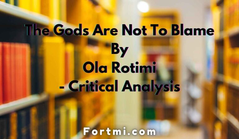 the gods are not to blame by ola rotimi